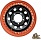 Диск усиленный УАЗ стальной черный 5x139,7 8xR16 d110 ET-3 с псевдо бедлоком (оранжевый)